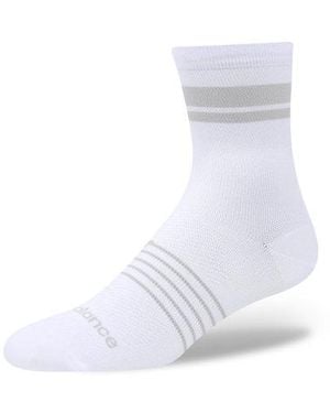 New Balance Pro Run Qtr Socks 1 Pair - White