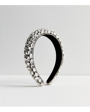 New Look Gem Padded Headband - Metallic