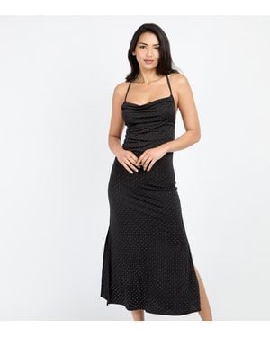 Little Mistress Embellished Midi Dress New Look - Black