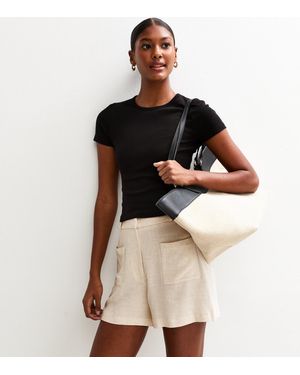 New Look Bermuda Patch Pocket Shorts - Multicolour