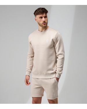 Gym King Fundamental Crew Neck Sweatshirt New Look - Natural