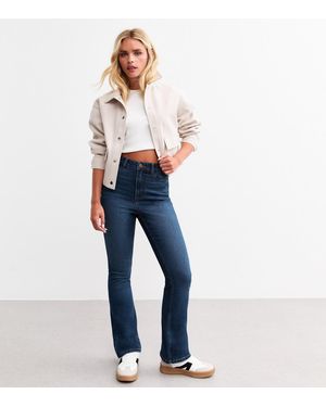 New Look Petite Waist Enhance Quinn Bootcut Jeans - Blue