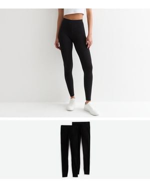 New Look Tall 2 Pack Leggings - White