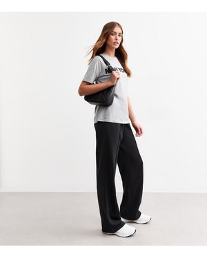 New Look Tall Drawstring Wide Leg Joggers - White