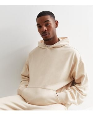 New Look Dark Oversized Cotton Blend Hoodie in Grey for Men Lyst UK