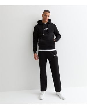 Jack & Jones Relaxed Original Studios Logo Joggers New Look - Black