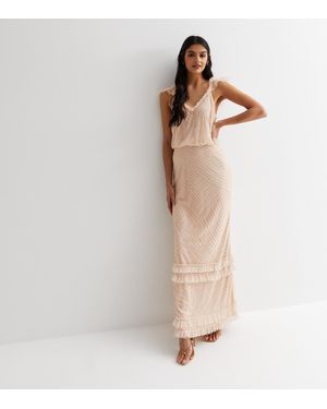 New look ruffle maxi dress best sale