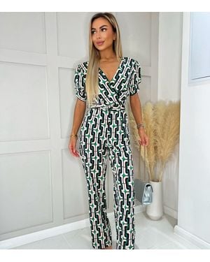 AX Paris Belted Jumpsuit New Look - White