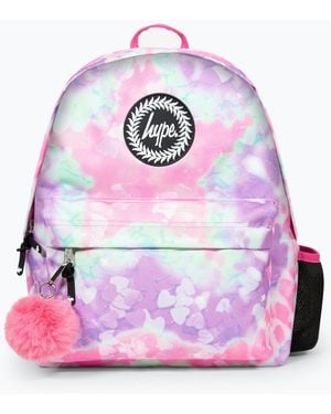 Hype Multicoloured Tie Dye Star Iconic Backpack New Look - Pink