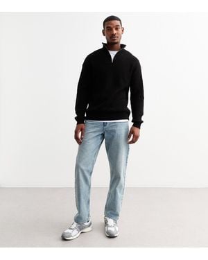 New Look Light Straight Jeans - Black