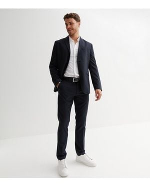 New Look Skinny Suit Trousers - Blue