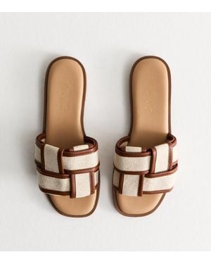 New Look Woven Mules Vegan - Blue