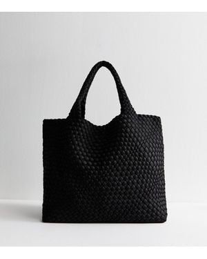 New Look Woven Tote Bag - Black