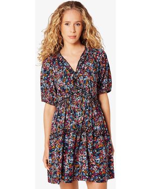 Apricot Multicoloured Ditsy Floral Ruffle Mini Dress New Look