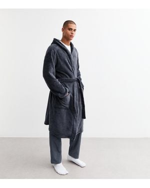 New Look Relaxed Dressing Gown - Blue