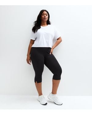 New Look Plus Size Capri Leggings Curves - Black