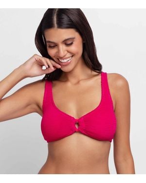 DORINA Textured Bikini Top New Look - Pink