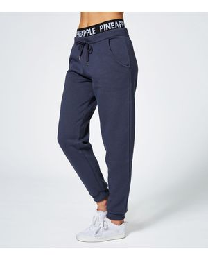 Pineapple Dark Double Waistband Joggers New Look - Blue