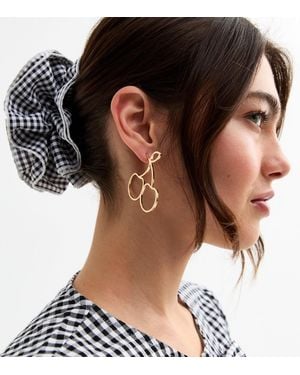 New Look Tone Cherry Cut Out Earrings - Black