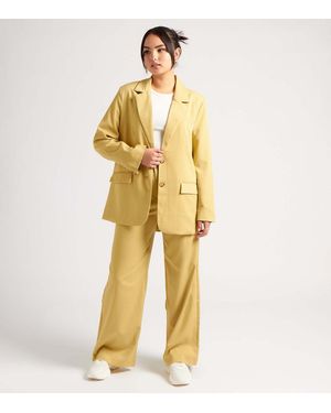 Yellow blazer new look sale