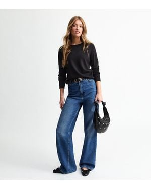 New Look Long Sleeve Crew Neck Jumper - Blue