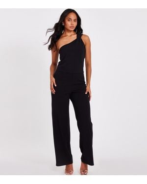 Quiz One Shoulder Wide Leg Jumpsuit New Look - Blue