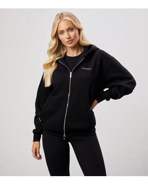 Gym King Zip Up Hoodie New Look - Black