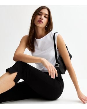 New Look Capri Split Hem Leggings - Black