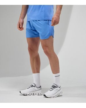 Gym King Focus Logo Print Drawstring Waist Shorts New Look - Blue