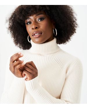 Gini London Roll Neck Chunky Knit Jumper New Look - Brown