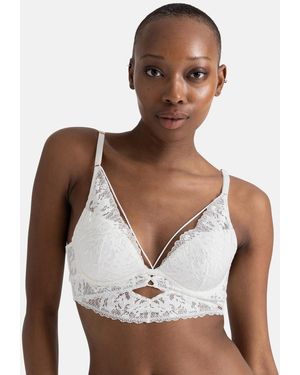 DORINA Lace Plunge Bra New Look - White