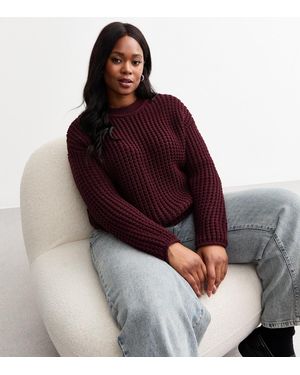 New Look Plus Size Chunky Knit Jumper Curves in Black Lyst UK