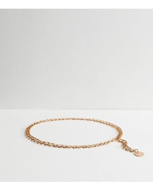 New Look Chain Link Belt - Natural