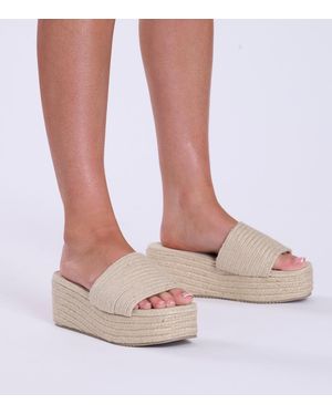 South Beach Espadrille Platform Sandals New Look - Pink