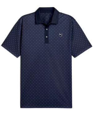 PUMA Pure Geo Golf Polo Shirt - Blue