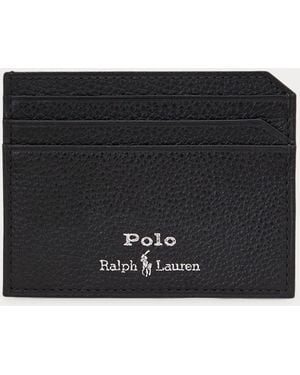 Polo Ralph Lauren Leather Logo Card Holder - Black