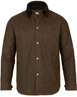 Celtic & Co. Waxed 100% Cotton Overshirt - Braun