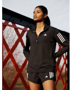 adidas Own The Run 1/2 Zip Sweatshirt - Black