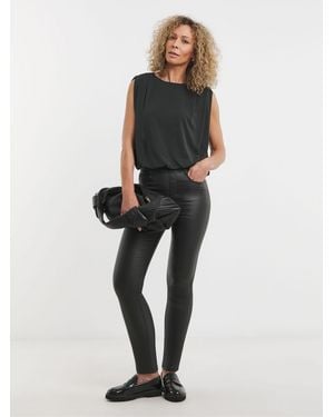 JD Williams Coated Bella Slim Leg Jeggings - Black
