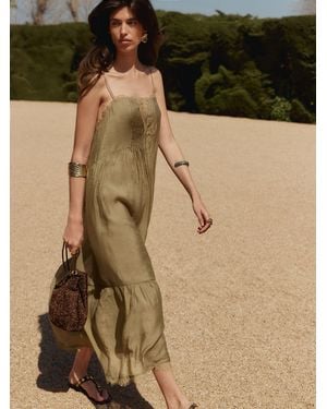 BHOEM Lace Details Strappy Maxi Dress - Green