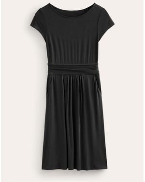 Boden Amelie Jersey-Kleideu 36 (Uk 8) - Schwarz