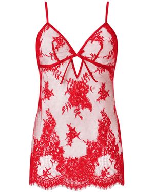 Ann Summers Ann Summers Availing All Over Lace Chemise - Red