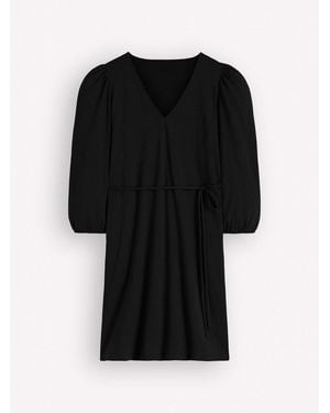 Boden Cary V-Neck Jersey Dress - Black