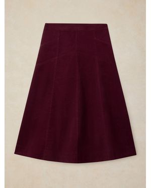 White Stuff Ida Cord Midi Skirt - Rot