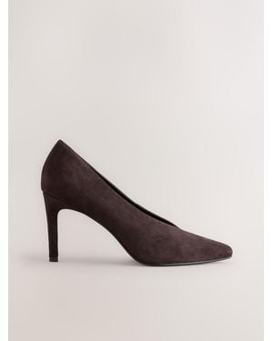 Next Forever Comfort Leather Highcut Court Heels - Multicolor