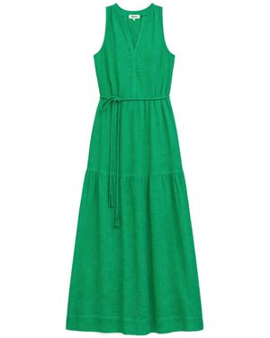 Ro & Zo Cheesecloth Rope Belt Dress - Green