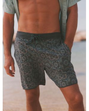 FatFace Fatface Geo Flower Board Short - Grau