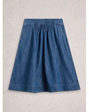 White Stuff Charlotte Denim-Midirock - Blau