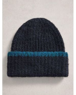 White Stuff Emma Knitted Beanie - Blue