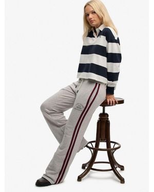Superdry Light Athletic Essentials Low Rise Flare Sweatpants - White